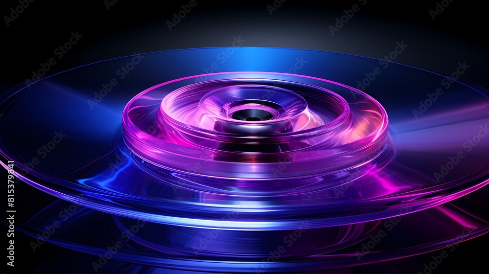 Digital technology blue and purple rotating disk poster PPT background Digital technology blue and purple rotating disk poster PPT background