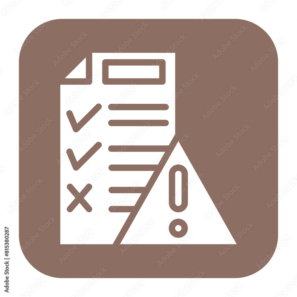 Inherent Risk Questionnaire Icon Risk Assessment icon vector image. Can be used for Quality Assurance ...