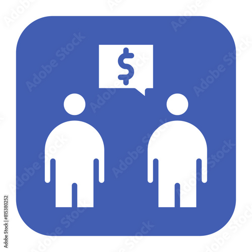 Negotiation Skills icon vector image. Can be used for Personality Traits.