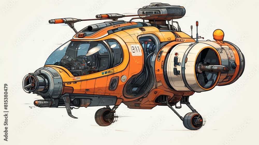 Sci-fi spaceship concept art, detailed, 4k Sci-fi spaceship concept art, detailed, 4k