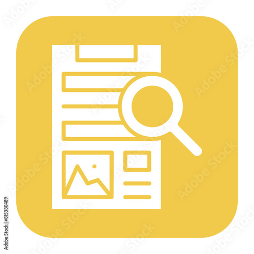 Investigative Reporting icon vector image. Can be used for Journalism.