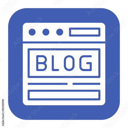 Blog icon vector image. Can be used for Journalism.