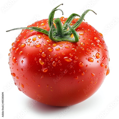 tomato on isotate white back background photo