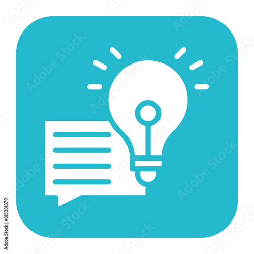 Suggestion icon vector image. Can be used for Contact Us.