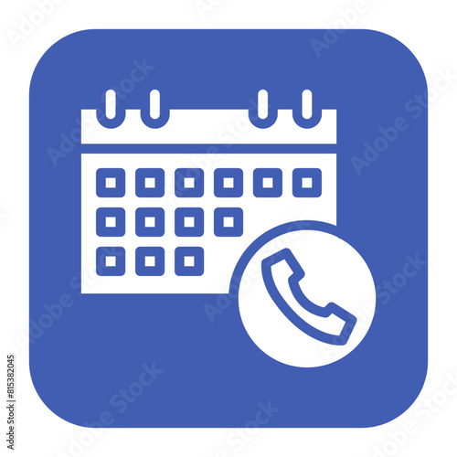 Schedule A Call icon vector image. Can be used for Contact Us.