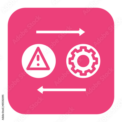 Risk Transfer icon vector image. Can be used for Risk Management.