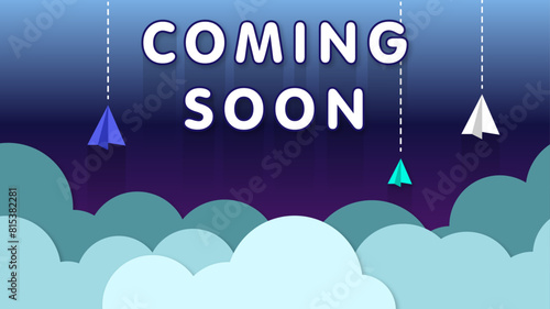 Coming soon website template. Coming soon landing page design. Coming soon page for a new website. We are launching soon – Illustration