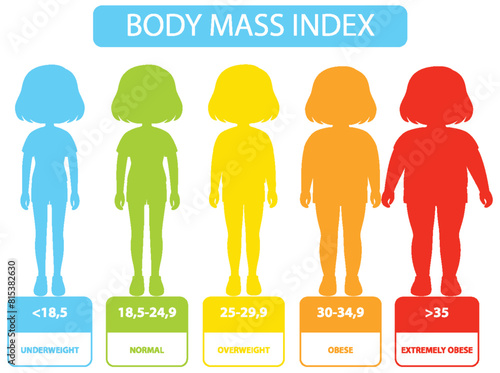 Illustration of BMI categories and ranges