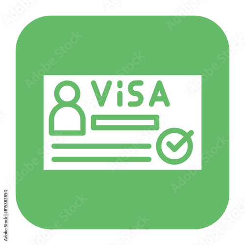 Visa icon vector image. Can be used for Hajj Pilgrimage.