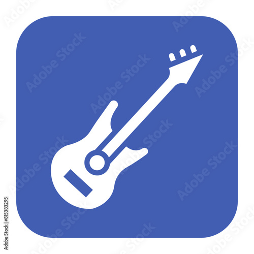Guitar icon vector image. Can be used for Festa Junina.