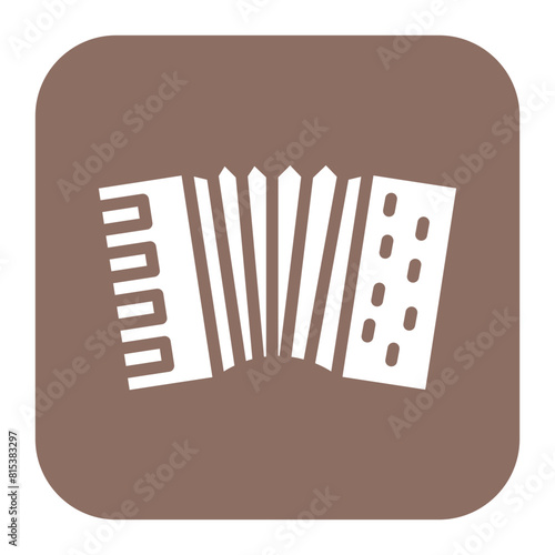 Accordion icon vector image. Can be used for Festa Junina.