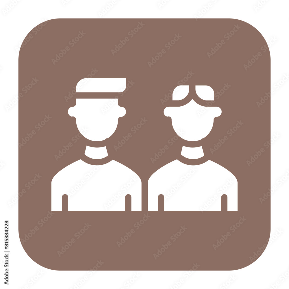 Two Friends icon vector image. Can be used for Friendship. Two Friends icon vector image. Can be used for Friendship.