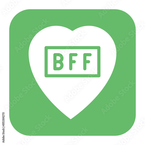 Best Friend Forever icon vector image. Can be used for Friendship.