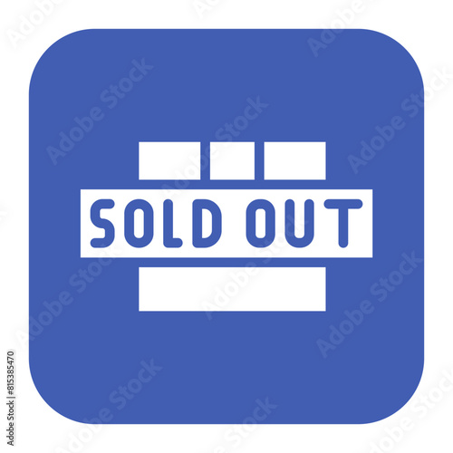 Out Of Stock icon vector image. Can be used for Warehouse.