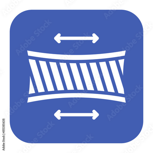 Fabric Elasticity icon vector image. Can be used for Fabric Features.