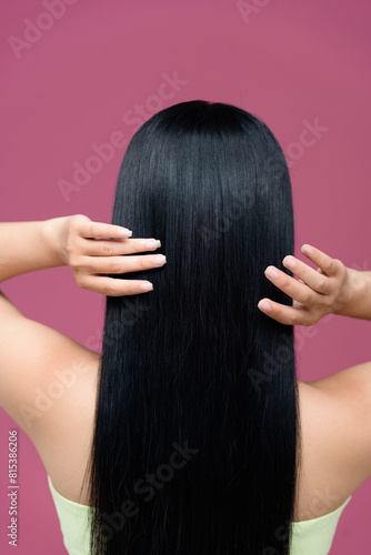 Woman with beautiful long hair