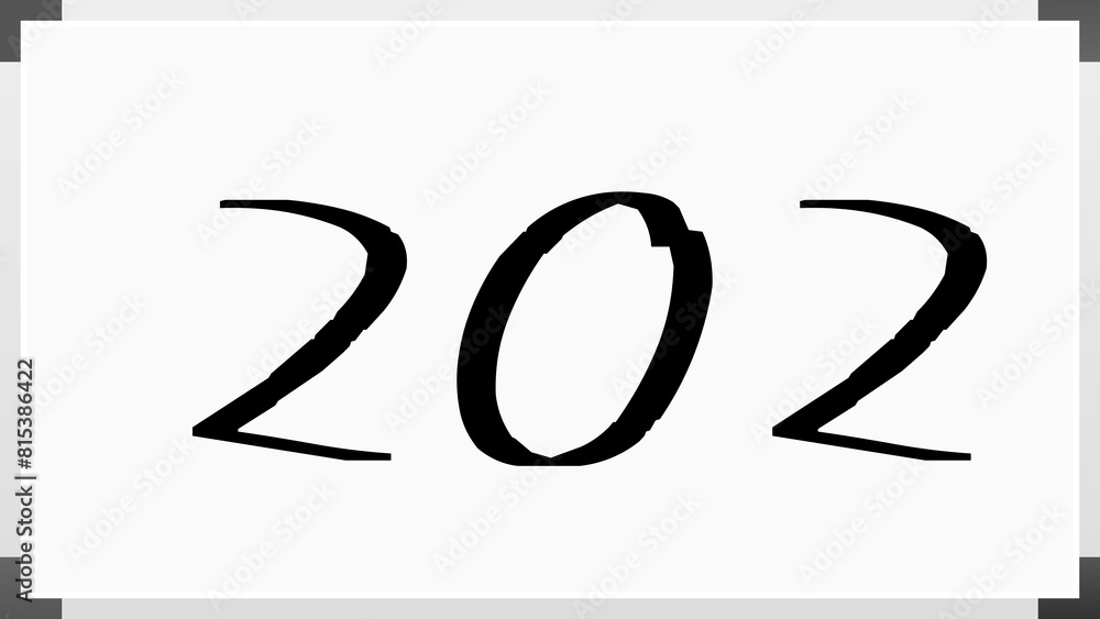 202年のホワイトボード風イラスト 202年のホワイトボード風イラスト