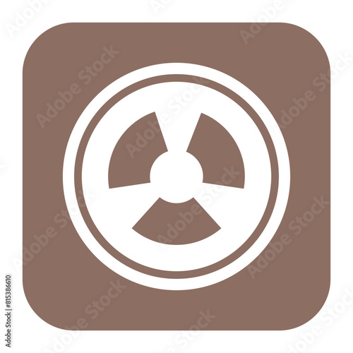 Radiation icon vector image. Can be used for Manufacturing.
