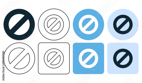 forbidden, do not, don't, sign icon symbol ui and ux design, glyphs and stroke line icon