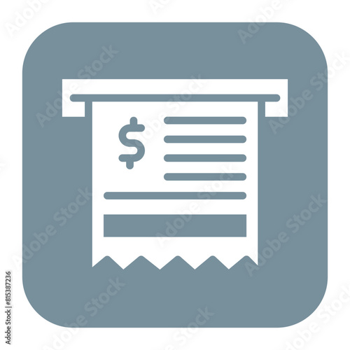Receipt icon vector image. Can be used for Shoemaker.