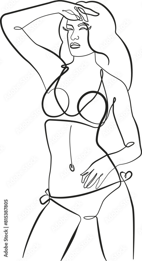 Trendy Line Art Woman Body. Minimalistic Black Lines Drawing. Female Figure Continuous One Line Abstract Drawing. Modern Scandinavian Design. Naked Body Art. Vector Illustration. Trendy Line Art Woman Body. Minimalistic Black Lines Drawing. Female Figure Continuous One Line Abstract Drawing. Modern Scandinavian Design. Naked Body Art. Vector Illustration.