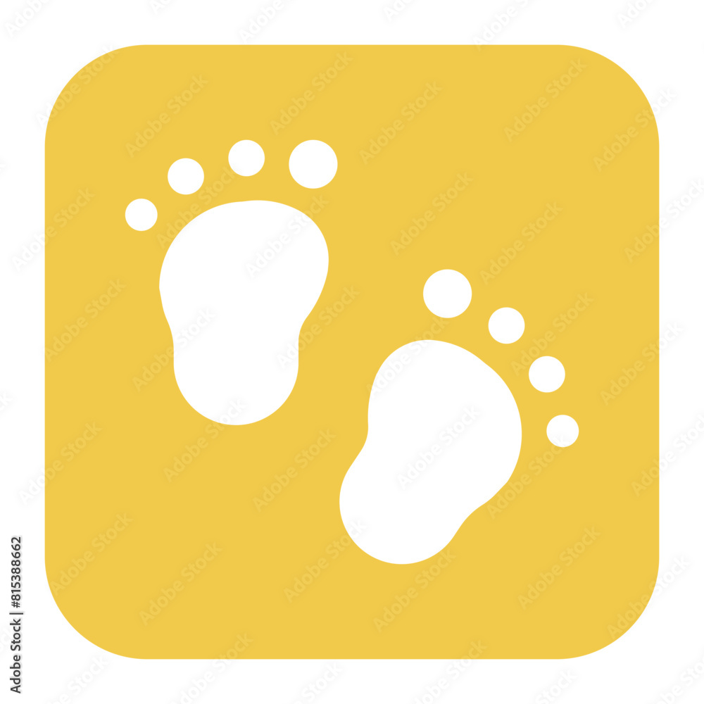 Baby Feet icon vector image. Can be used for Baby Shower. Baby Feet icon vector image. Can be used for Baby Shower.