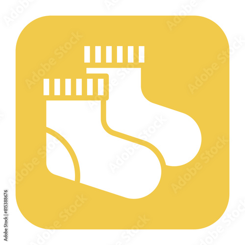 Baby Socks icon vector image. Can be used for Baby Shower.