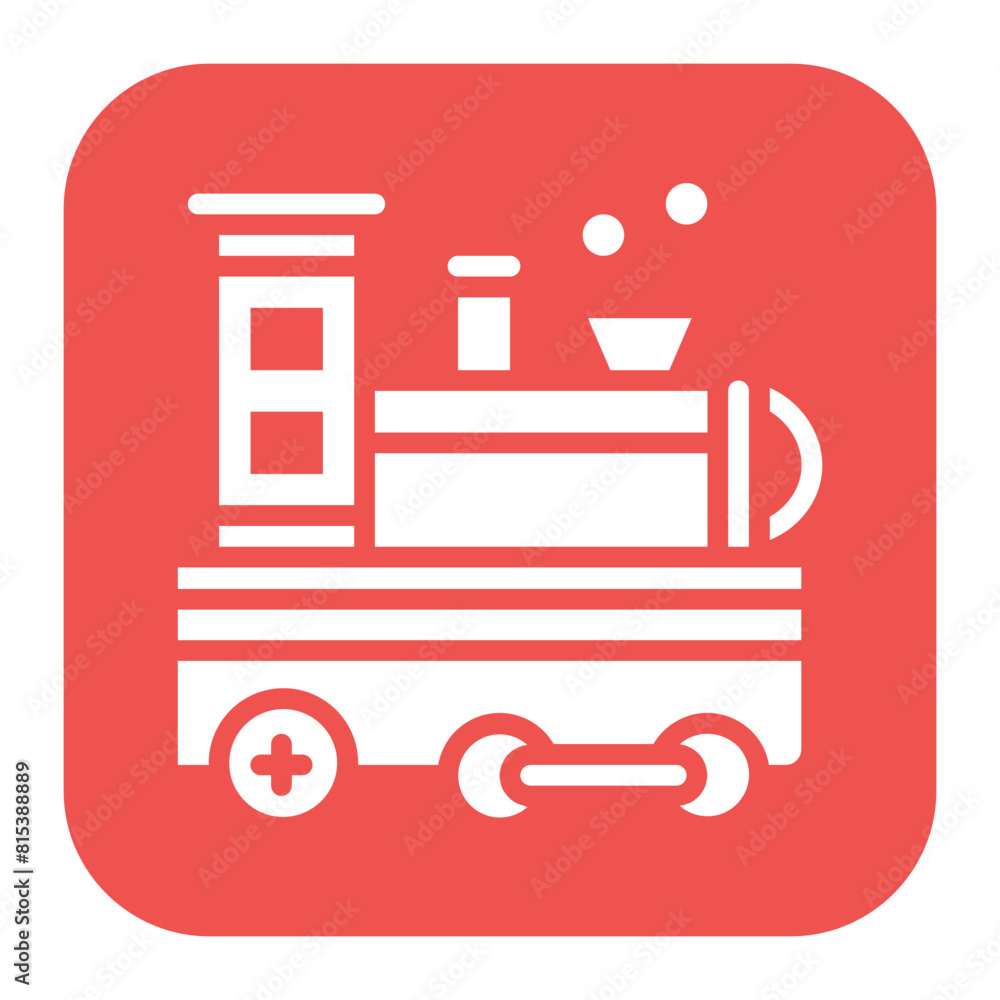 Toy Train icon vector image. Can be used for Baby Shower. Toy Train icon vector image. Can be used for Baby Shower.