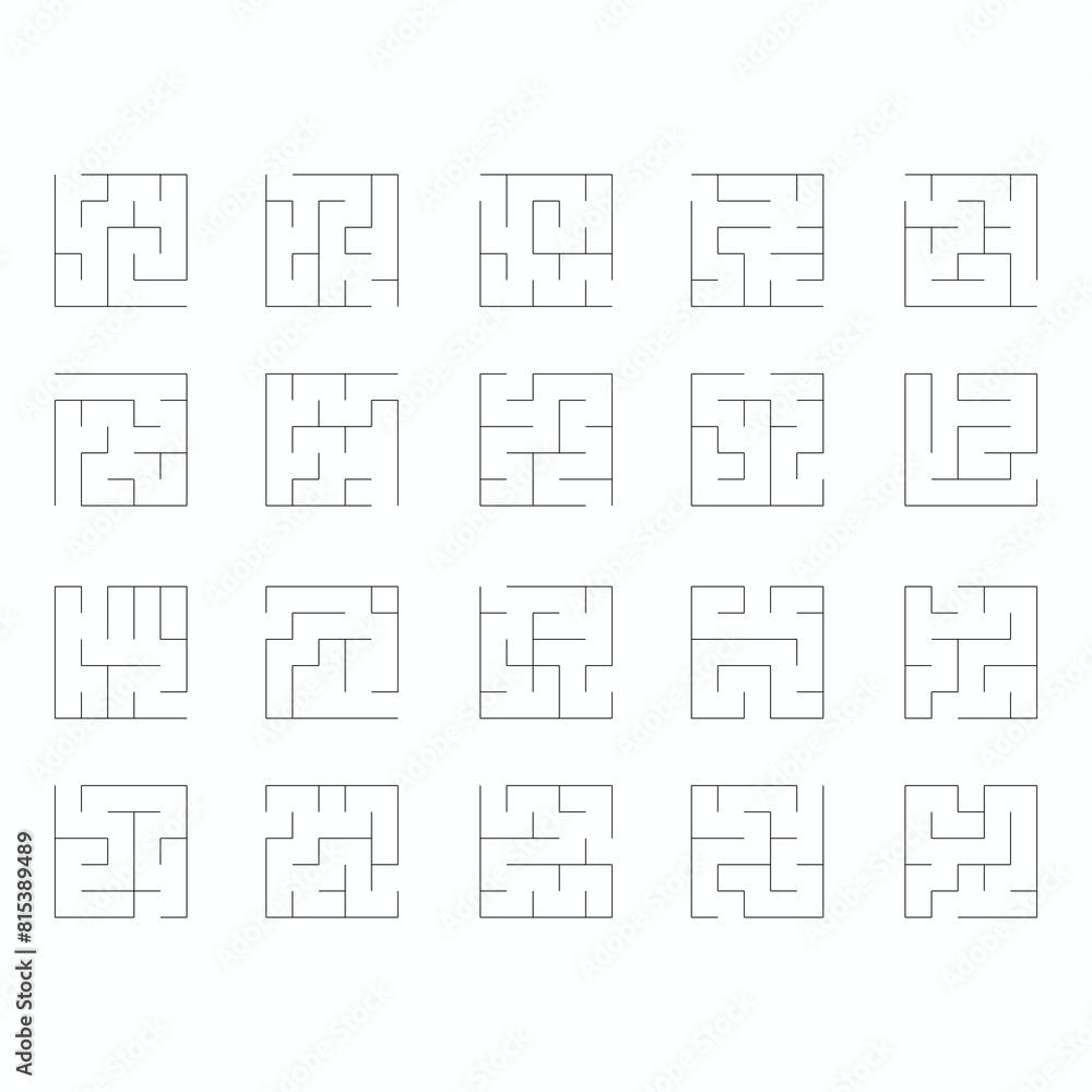 Obraz premium Square labyrinth