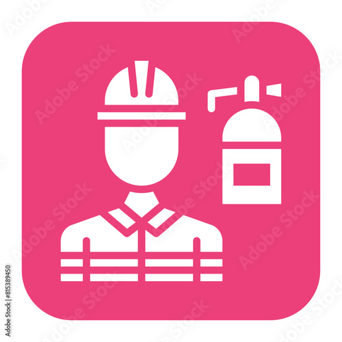 Firefighter icon vector image. Can be used for Diversity.