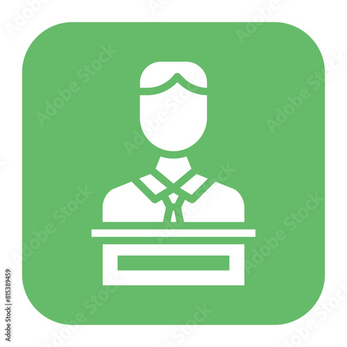Host icon vector image. Can be used for Diversity.