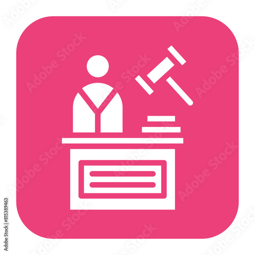 Judge icon vector image. Can be used for Diversity.