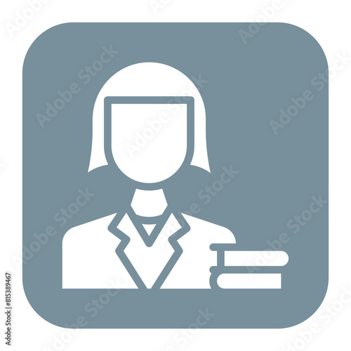 Librarian icon vector image. Can be used for Diversity.