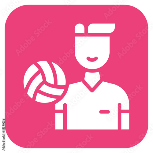 Player icon vector image. Can be used for Volleyball.