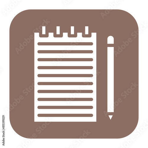 Notes icon vector image. Can be used for Trading.