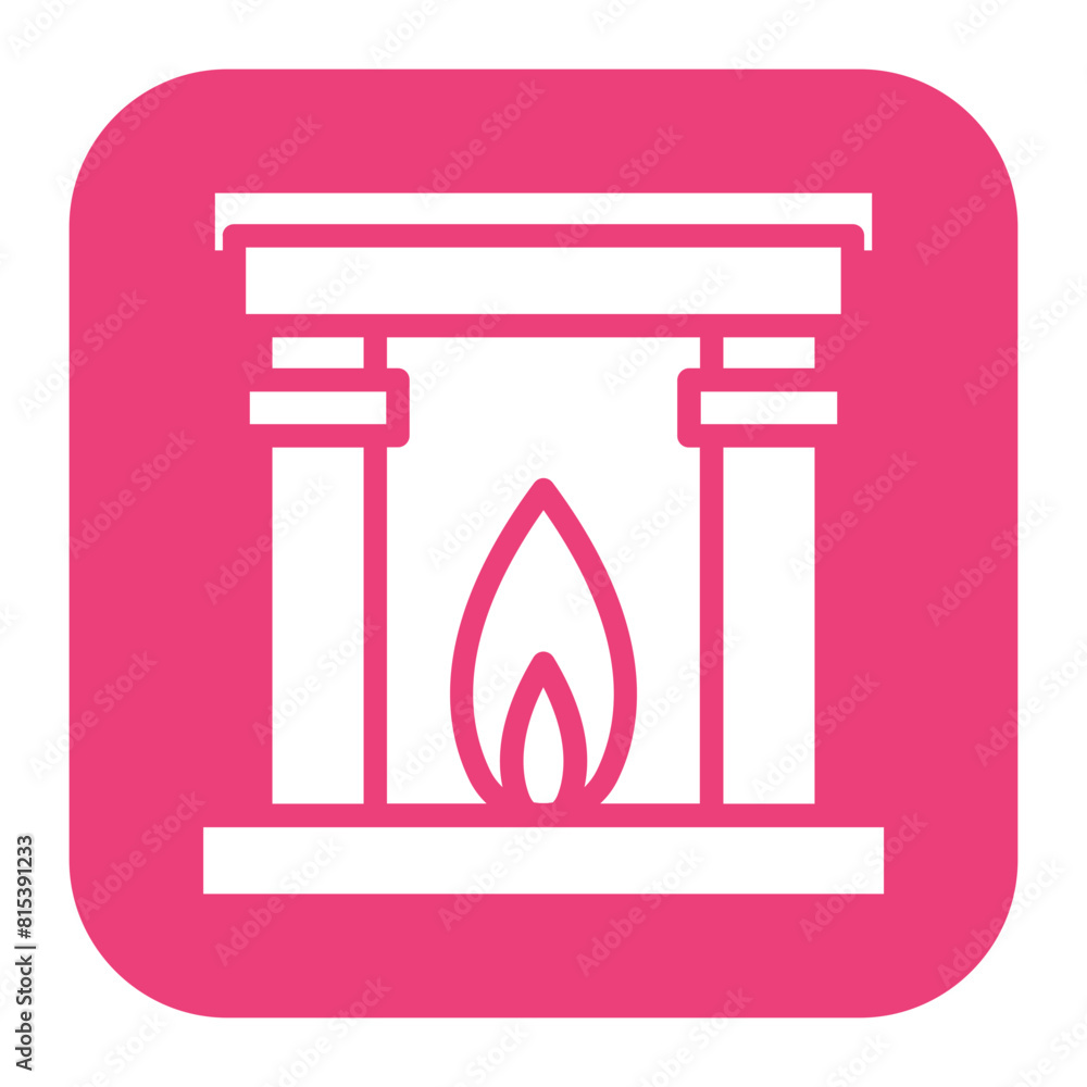 Fireplace icon vector image. Can be used for Retro. Fireplace icon vector image. Can be used for Retro.