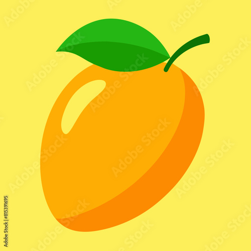 Mango vector art silhouette illustration