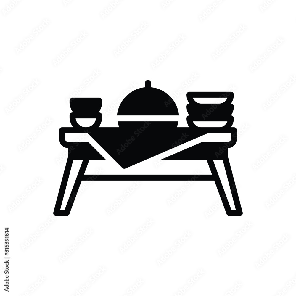 Black solid icon for dish Black solid icon for dish