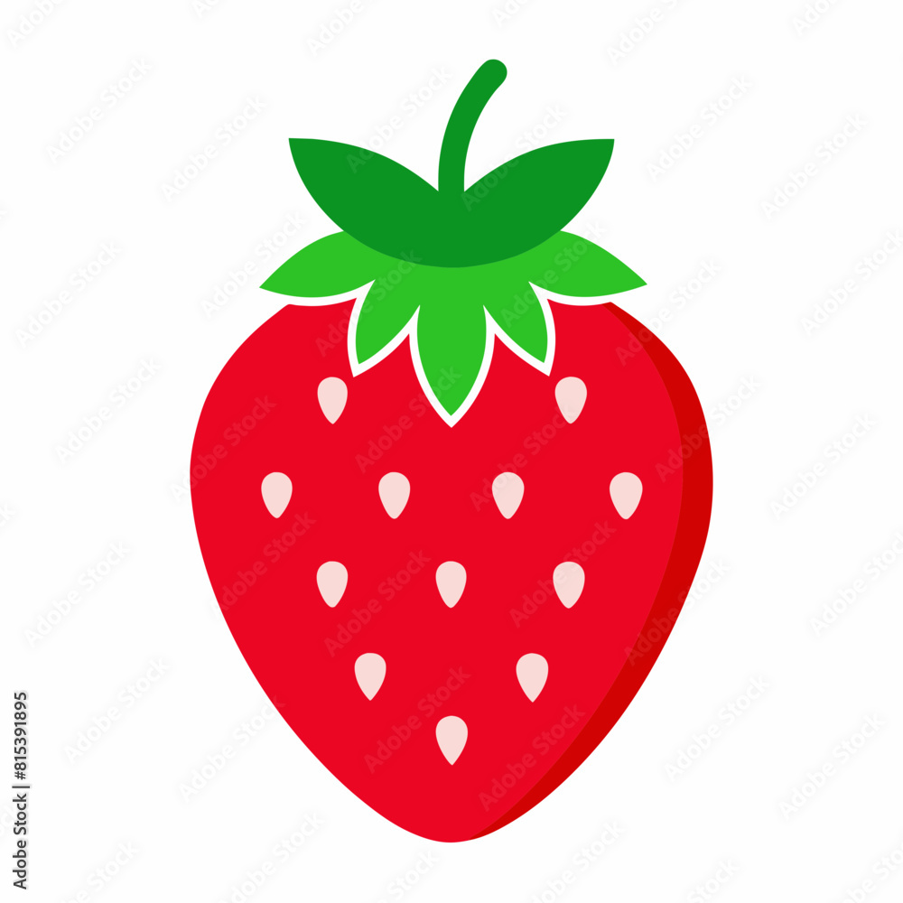Fototapeta premium strawberry illustration vector art