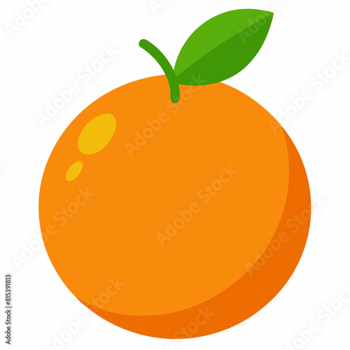 illustration of an orange vector icon silhouette