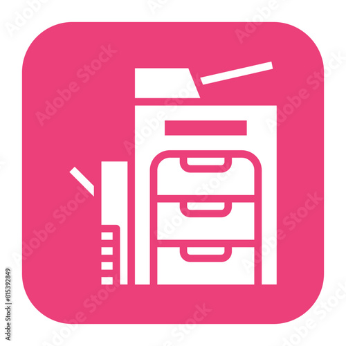 Copy Machine icon vector image. Can be used for Printing.