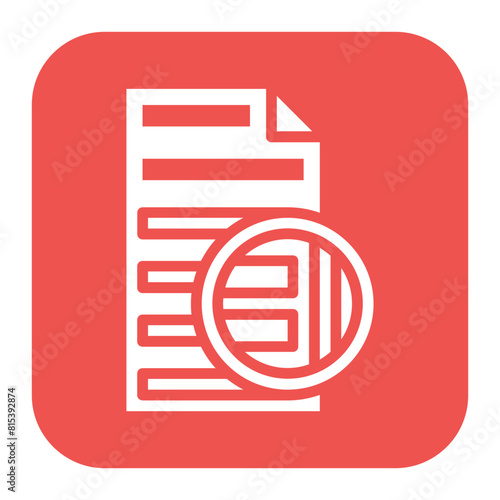 Fine Print icon vector image. Can be used for Printing. photo