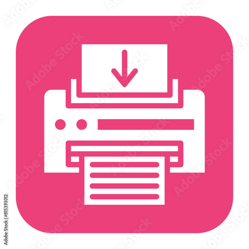 Send To Printer icon vector image. Can be used for Printing.