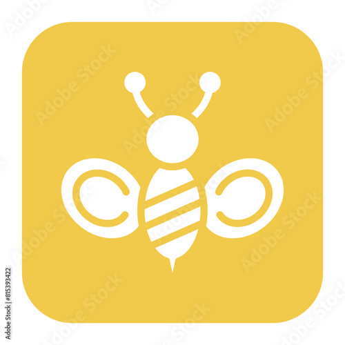 Honeybee icon vector image. Can be used for Carnival.