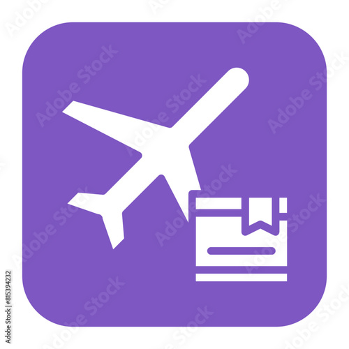 Cargo Aircraft icon vector image. Can be used for Supply Chain.