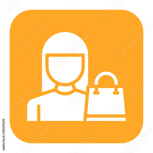 Consumer icon vector image. Can be used for Supply Chain.