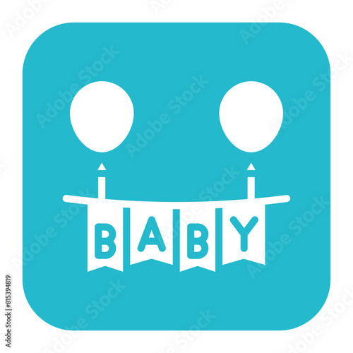 Baby Shower icon vector image. Can be used for Child Adoption.