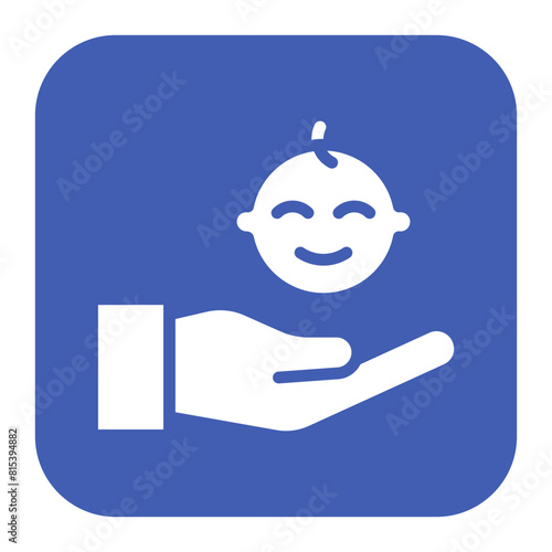 Child Care icon vector image. Can be used for Child Adoption.