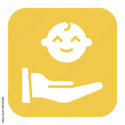 Postnatal Care icon vector image. Can be used for Child Adoption.