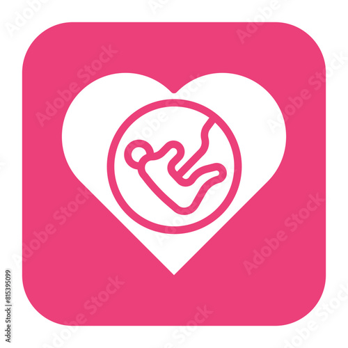 Pregnancy icon vector image. Can be used for Child Adoption.